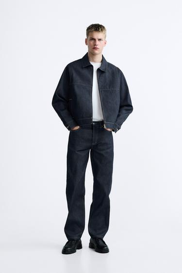 ДЖИНСЫ STRAIGHT-LEG С КАРМАНОМ — СИНИЙ от Zara — изображение 0