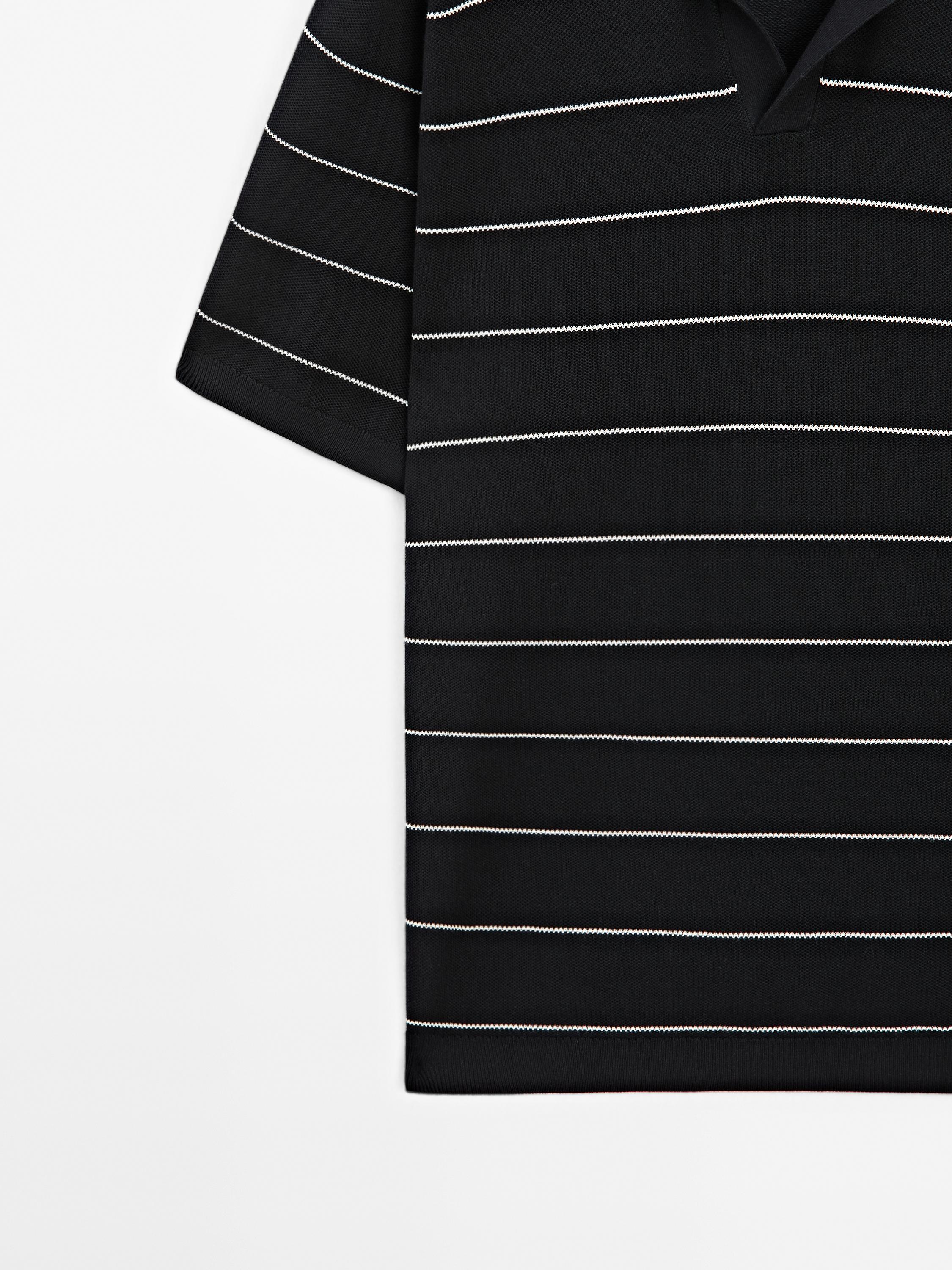 Polo rayures manches courtes coton