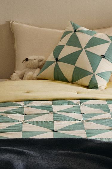 KIDS' PATCHWORK QUILT - Зелений Zara
