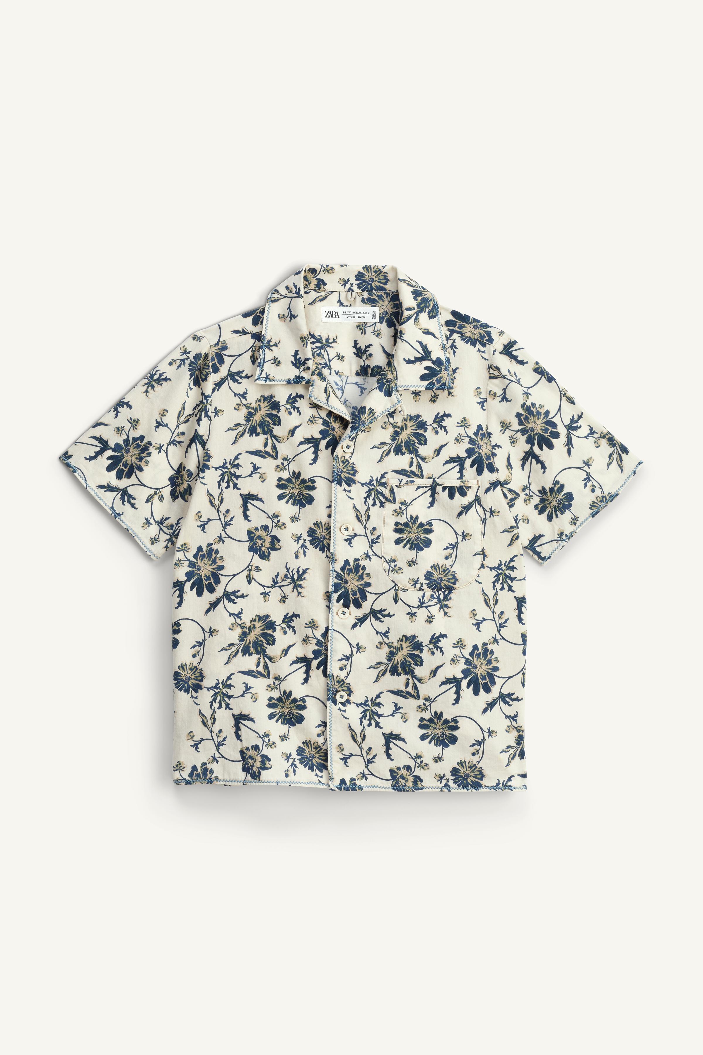 LIMITED EDITION フラワー柄シャツ - プリント地 | ZARA Japan