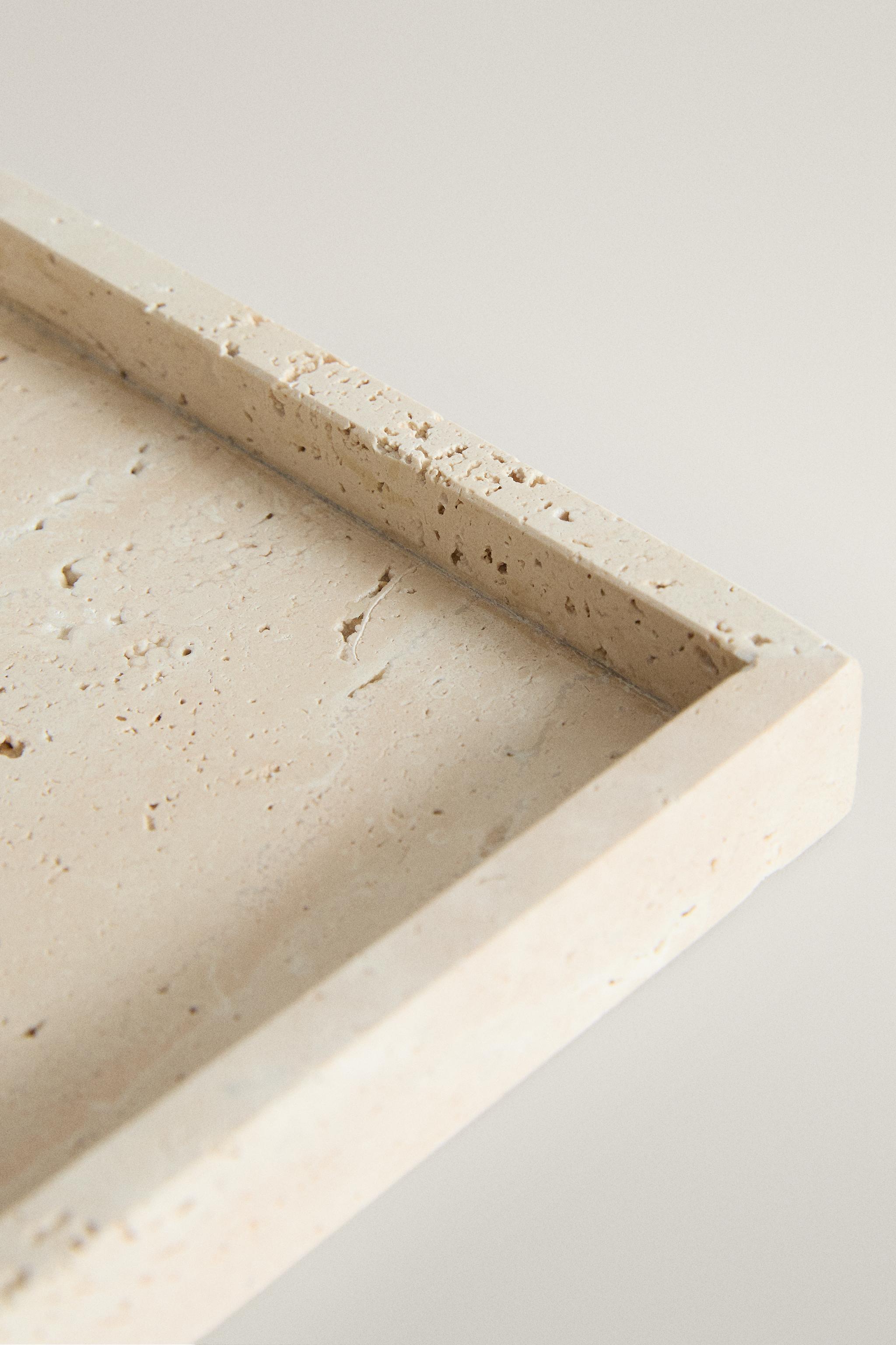 PLATEAU DE BAIN MARBRE BEIGE