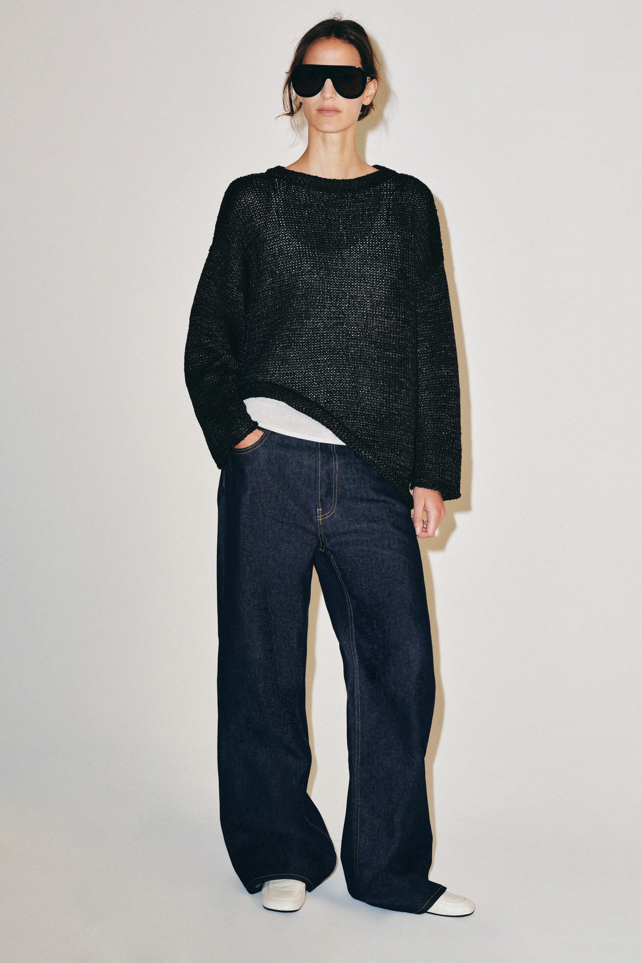 Женские свитеры Zara ASYMMETRIC KNIT JUMPER
