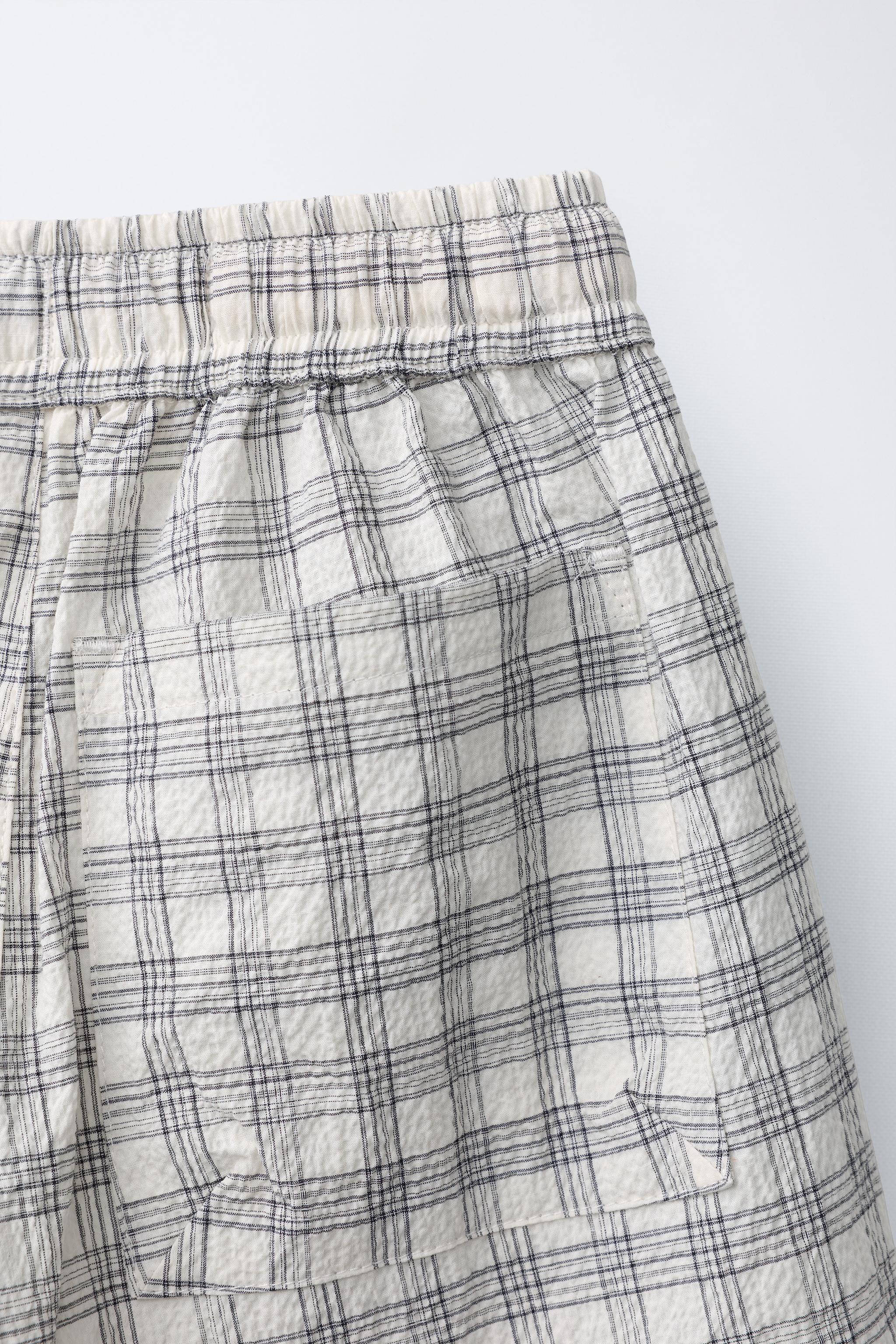 Детские шорты Zara PUKAS SURF PLAID SEERSUCKER SHORTS — фото 4