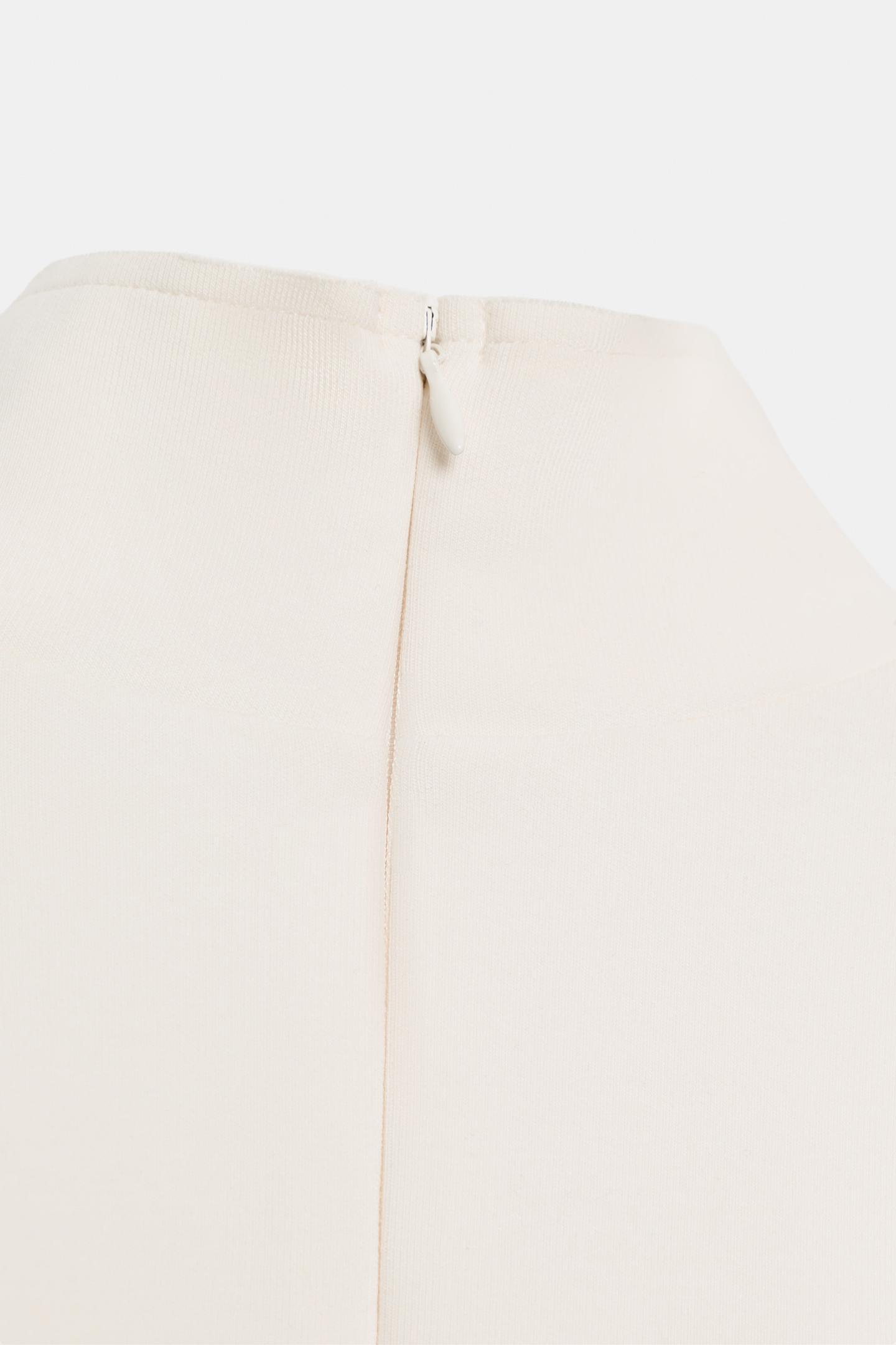 Женский топ Zara Interlock High-Neck Top, цвет: Экрю — фото 8