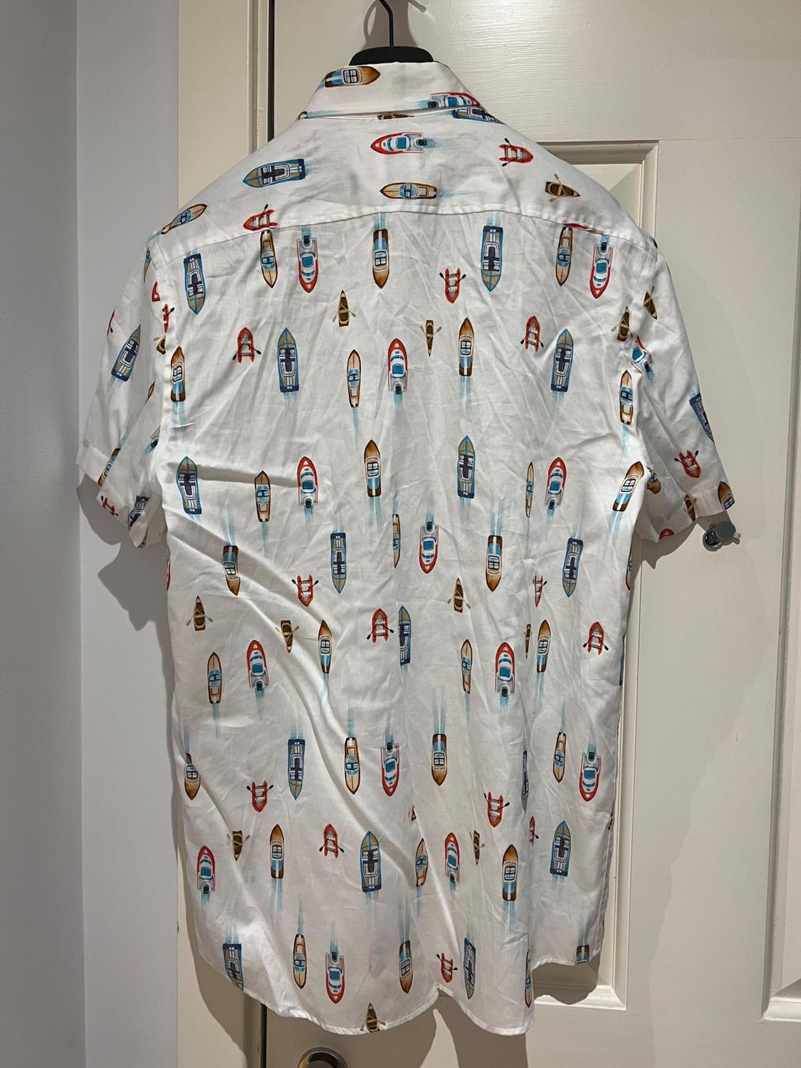 SATIN BOAT PRINT SHIRT - Image 2