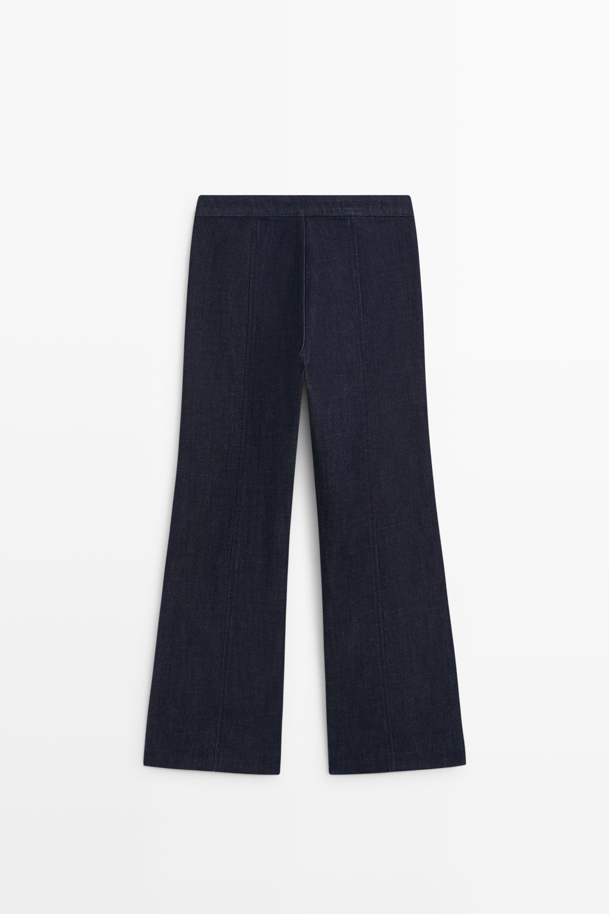 Flare-fit jeans with pocket detail