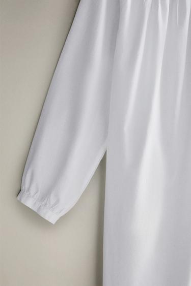 CHEMISE DE NUIT MANCHES LONGUES - Blanc de Zara - Image 3