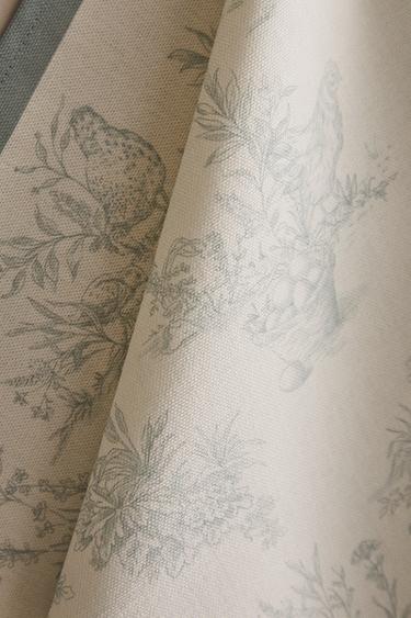 PACK OF TOILE TEA TOWELS (PACK OF 2) - Greenish by Zara - Image 2