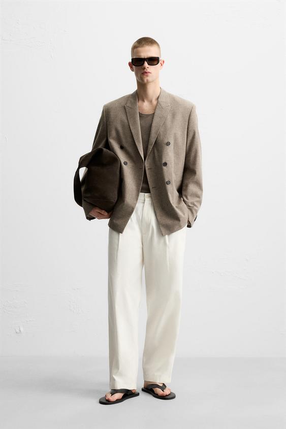Blazer Veste Camel Homme Zara Men's Beige Blazers Explore Our New