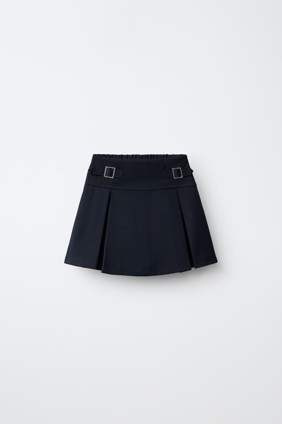 JUPE-SHORT À BOUCLES - Bleu marine de Zara - Image 0