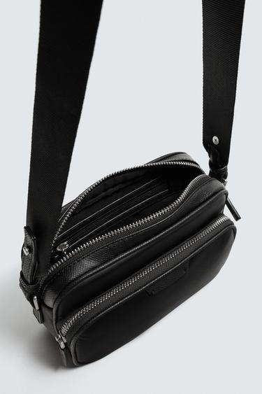NYLON CROSSBODY BAG - Black by Zara - Image 6