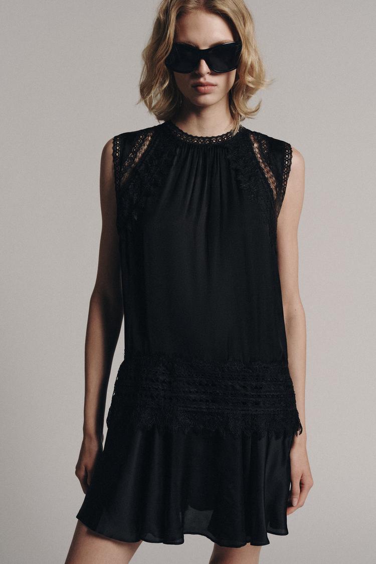 Vestido mini de encaje ZW COLLECTION 2