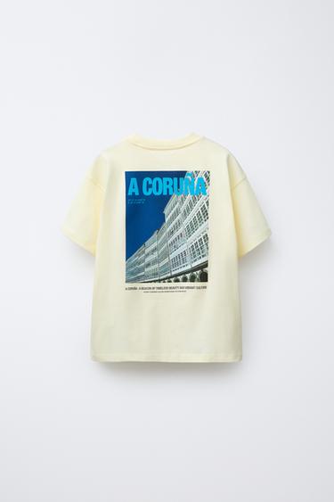 CITY PHOTO PRINT T-SHIRT - Yellow by Zara - Image 1