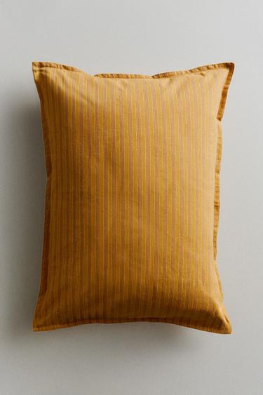 STRIPED CUSHION COVER - Mustard by Zara - Image 4