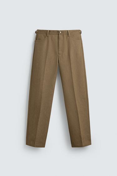 QUẦN STRAIGHT FIT LIMITED EDITION - Màu be từ Zara