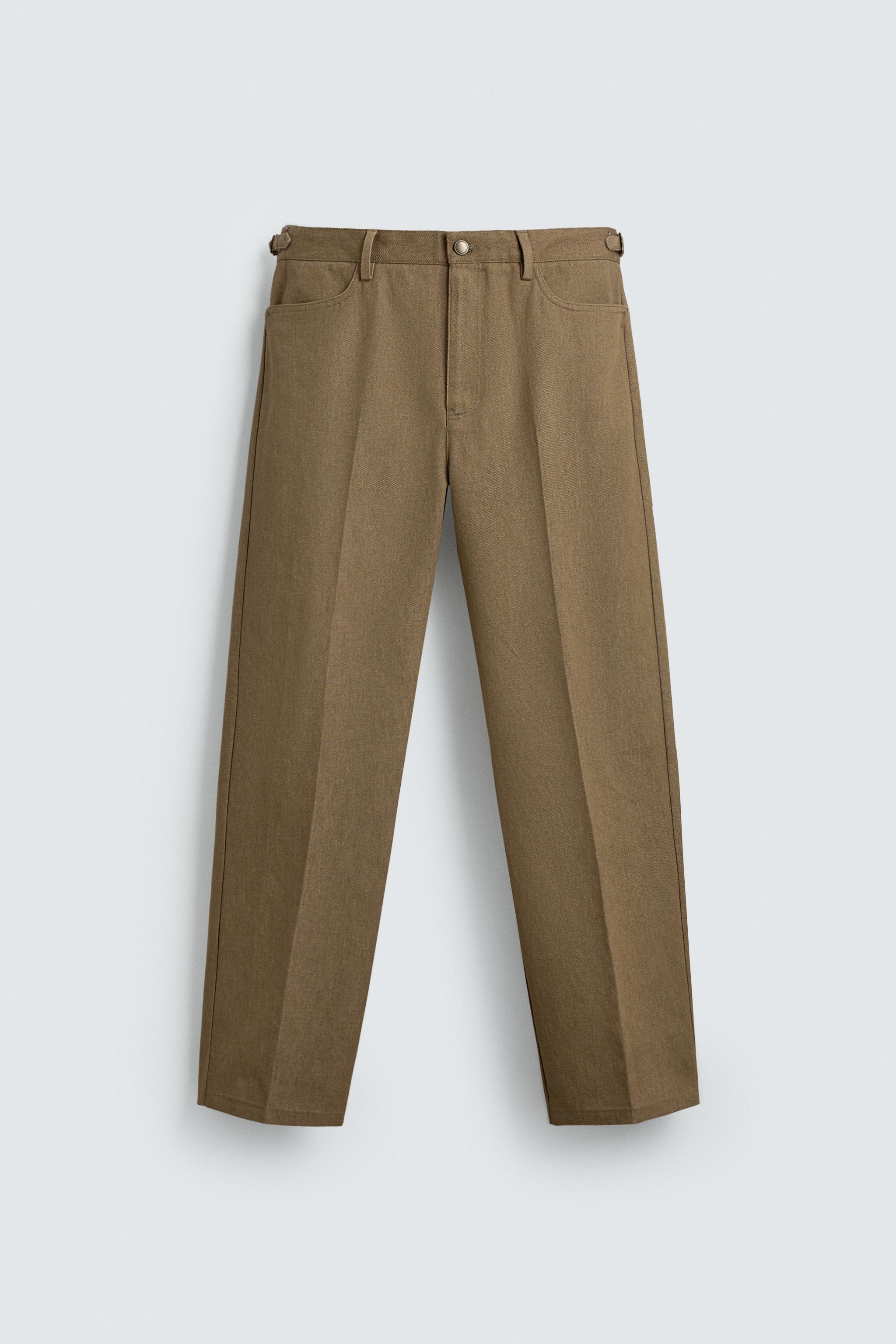 PANTALON STRAIGHT FIT À PASSANTS