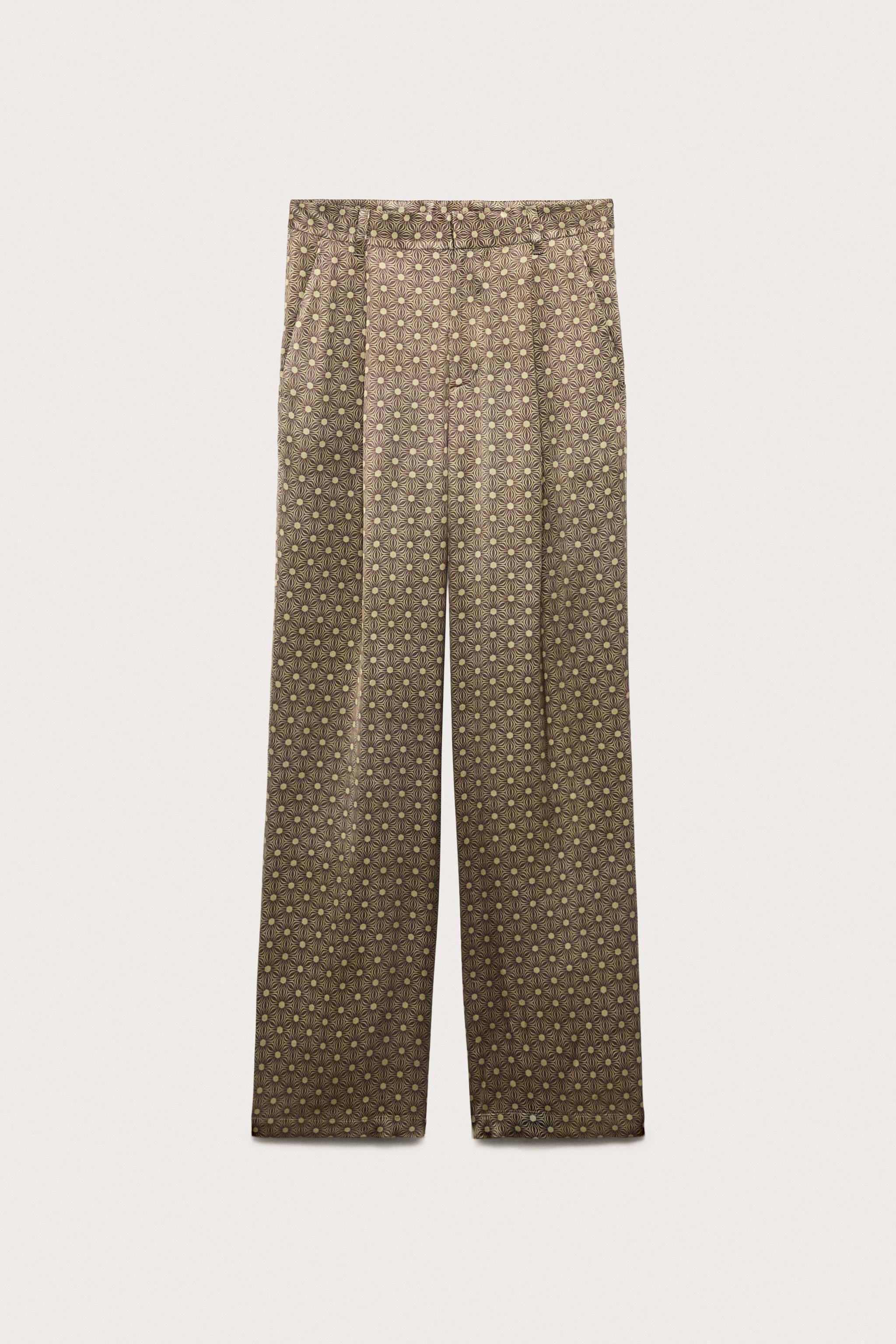 Мужские брюки Zara LIMITED EDITION MIXED PRINT SARONG PANTS — фото 7