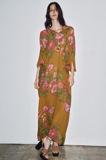 ZW COLLECTION FLORAL OVERSIZE DRESS - Multicoloured by Zara