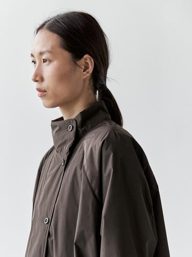 Zara Long puffer jacket - Dark brown