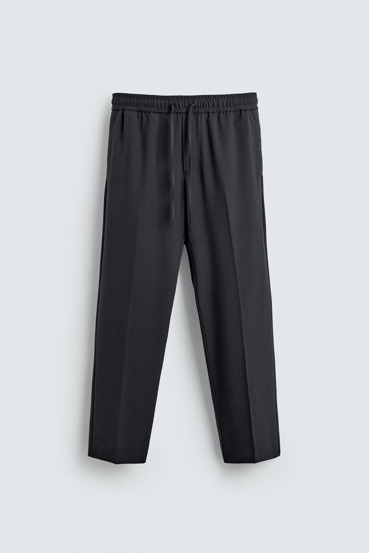 ZARA COMFORT FIT JOGGER WAIST TROUSERS