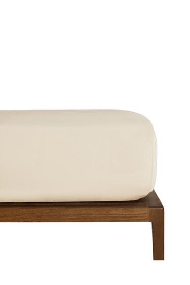 SATEEN FITTED SHEET | 30 CM HIGH (1000 THREAD COUNT) - Cream Zara