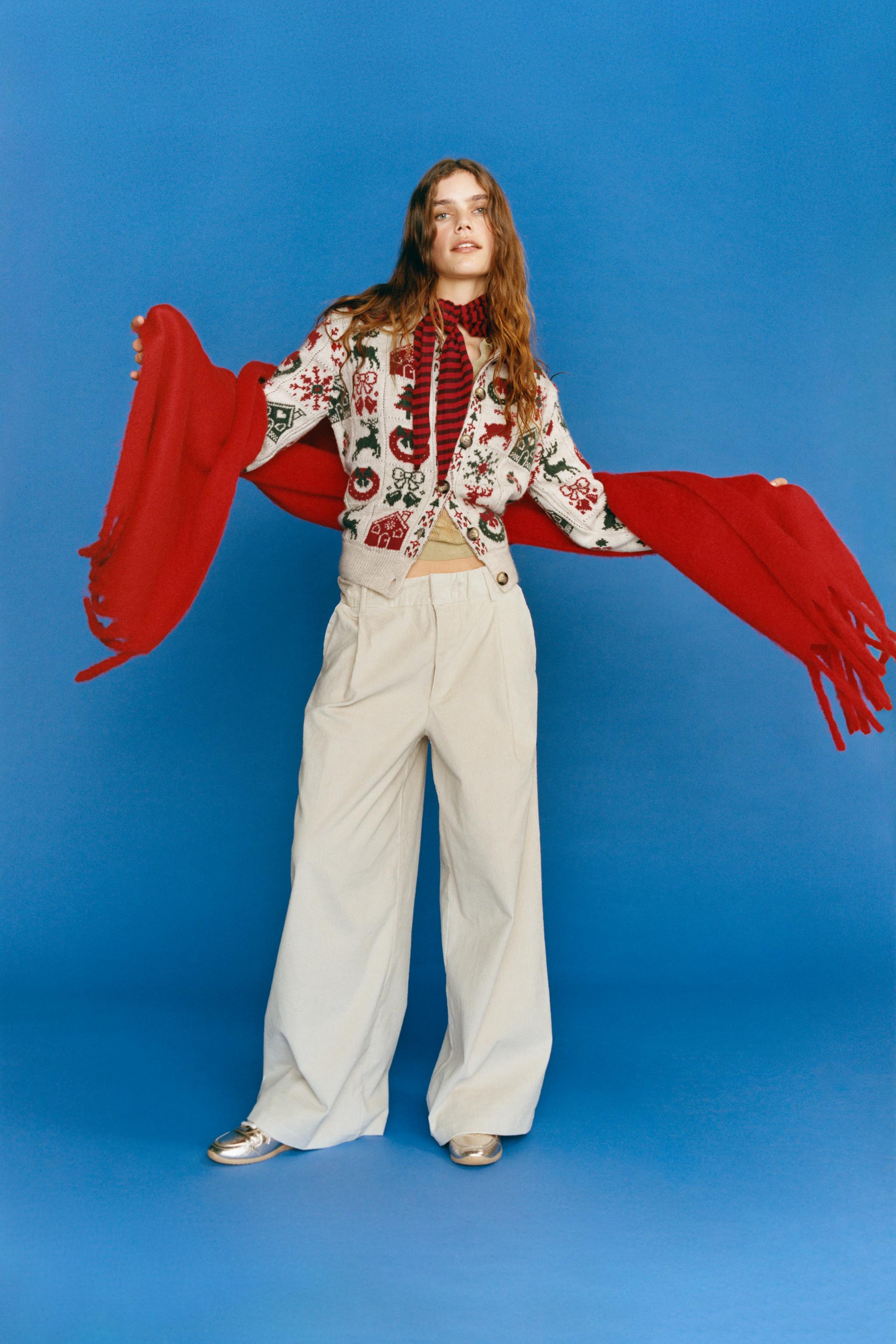 CHRISTMAS JACQUARD CARDIGAN - only one | ZARA United States