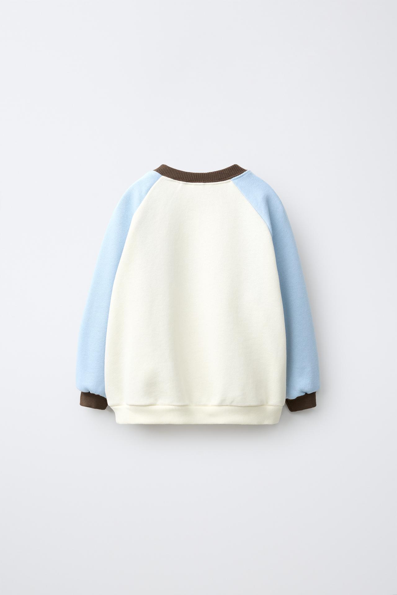 HOT WHEELS MATTEL © RAGLAN SWEATSHIRT — Ecru