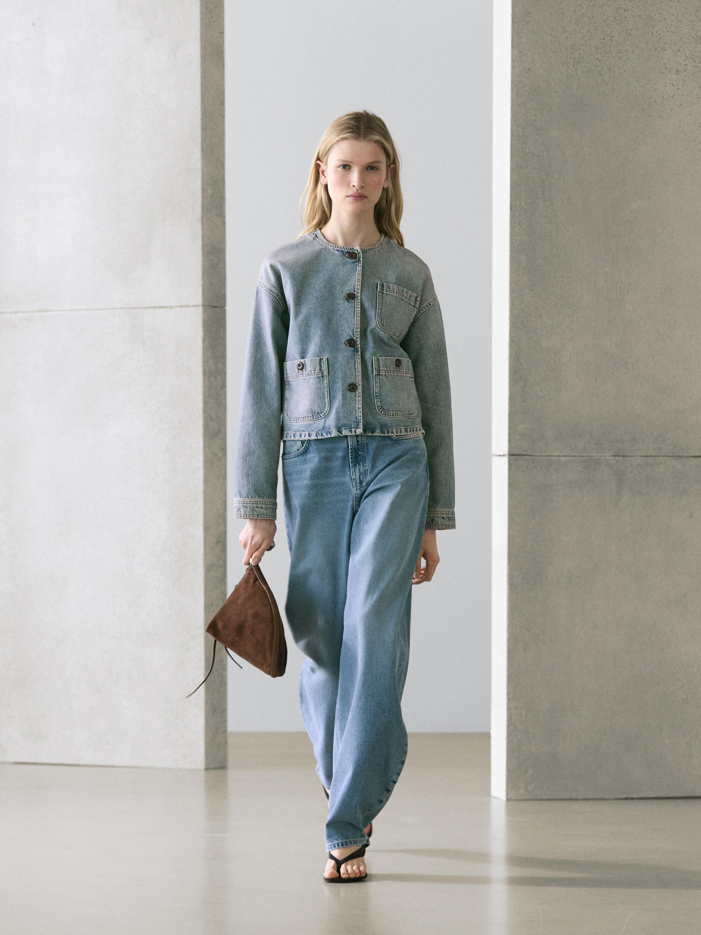 Short denim jacket