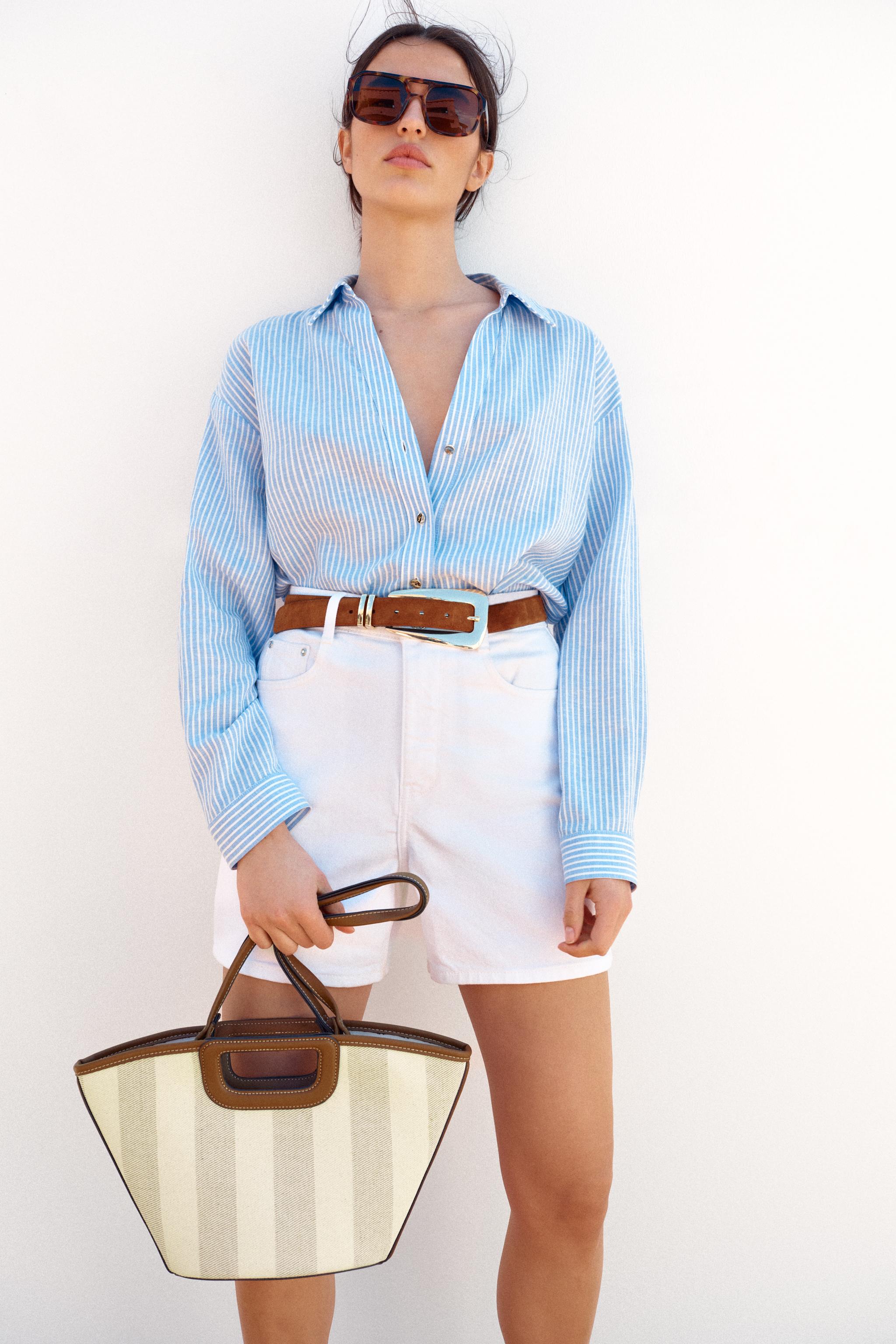 【ZARA】キャンバス地トートバッグ エクリュ | 6330/510/719 タグ付き新品☆ZARAのキャンバス地マキシバケットバッグ