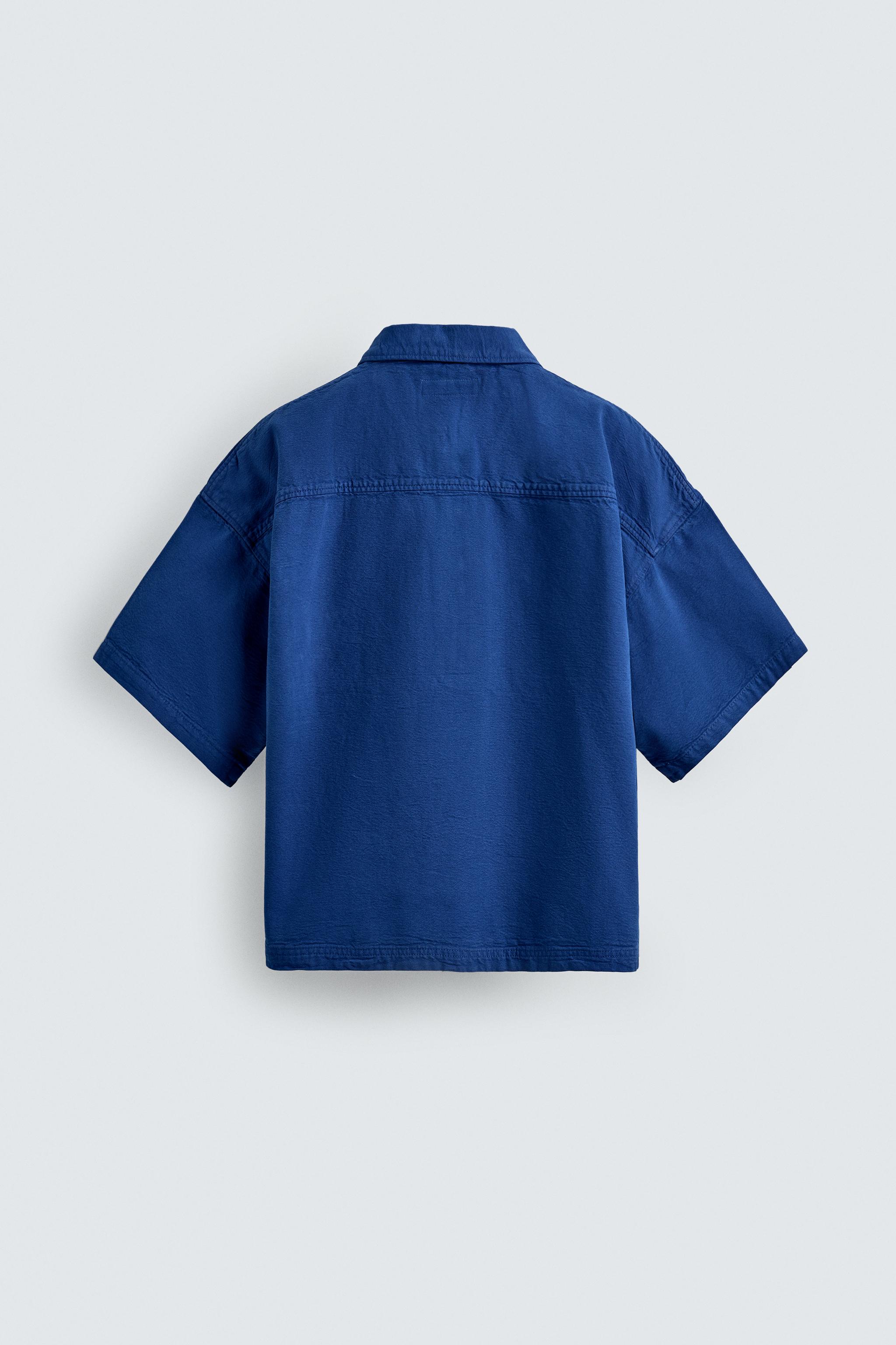WASHED STRIPED BOXY FIT POLO