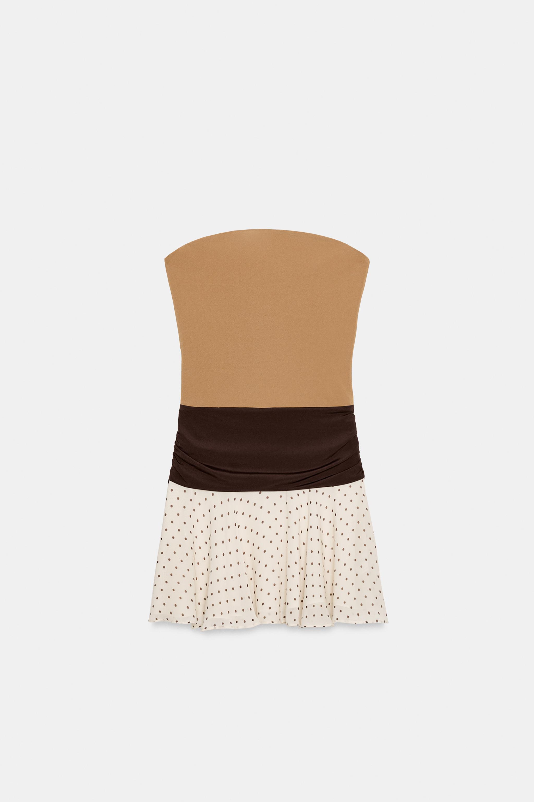 COMBINATION POLKA DOT DRESS