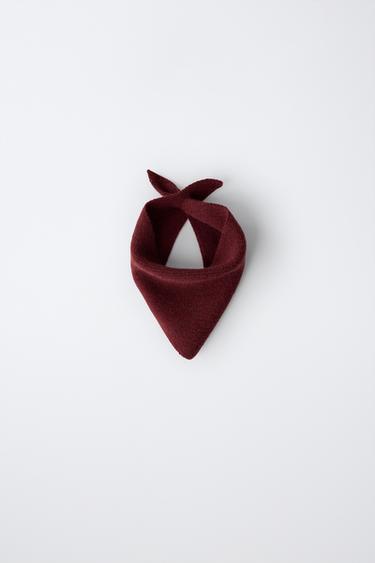PLAIN KNIT BANDANA — Maroon 1