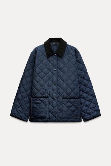 CHAQUETA ACOLCHADA WATER REPELLENT - Marino de Zara