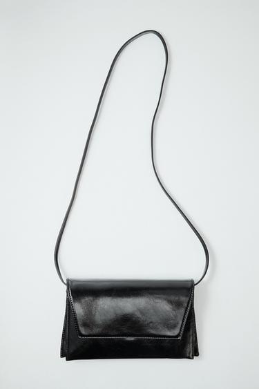 Zara MINI ENVELOPE CROSSBODY BAG - Black