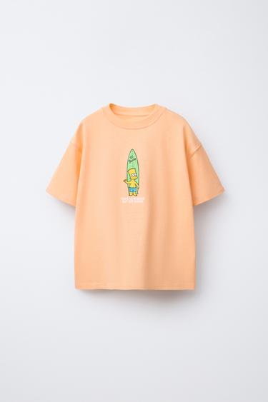 Zara BART THE SIMPSONS ™ MATT GROENING T-SHIRT - Orange