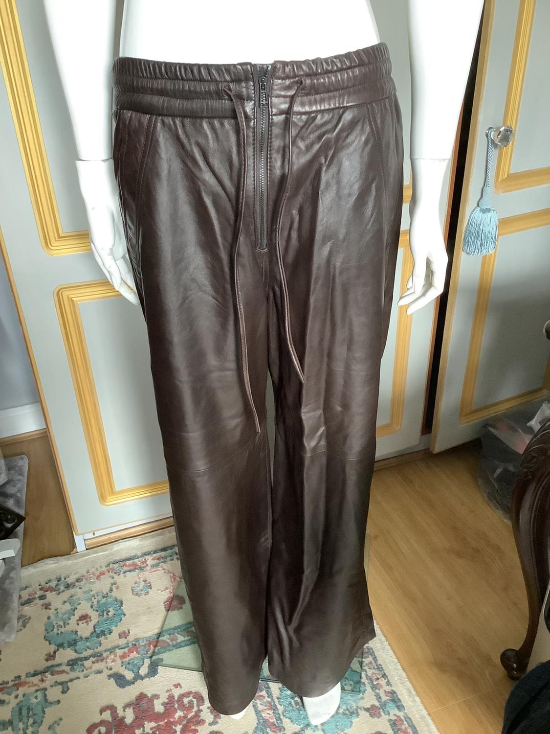 ZW LEATHER COLLECTION JOGGERS WITH ZIP