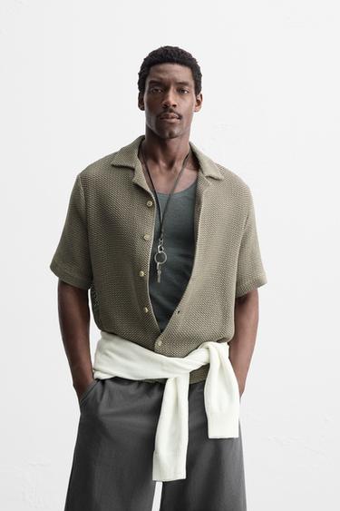 CAMISA ESTRUCTURA ABIERTA - Visón de Zara