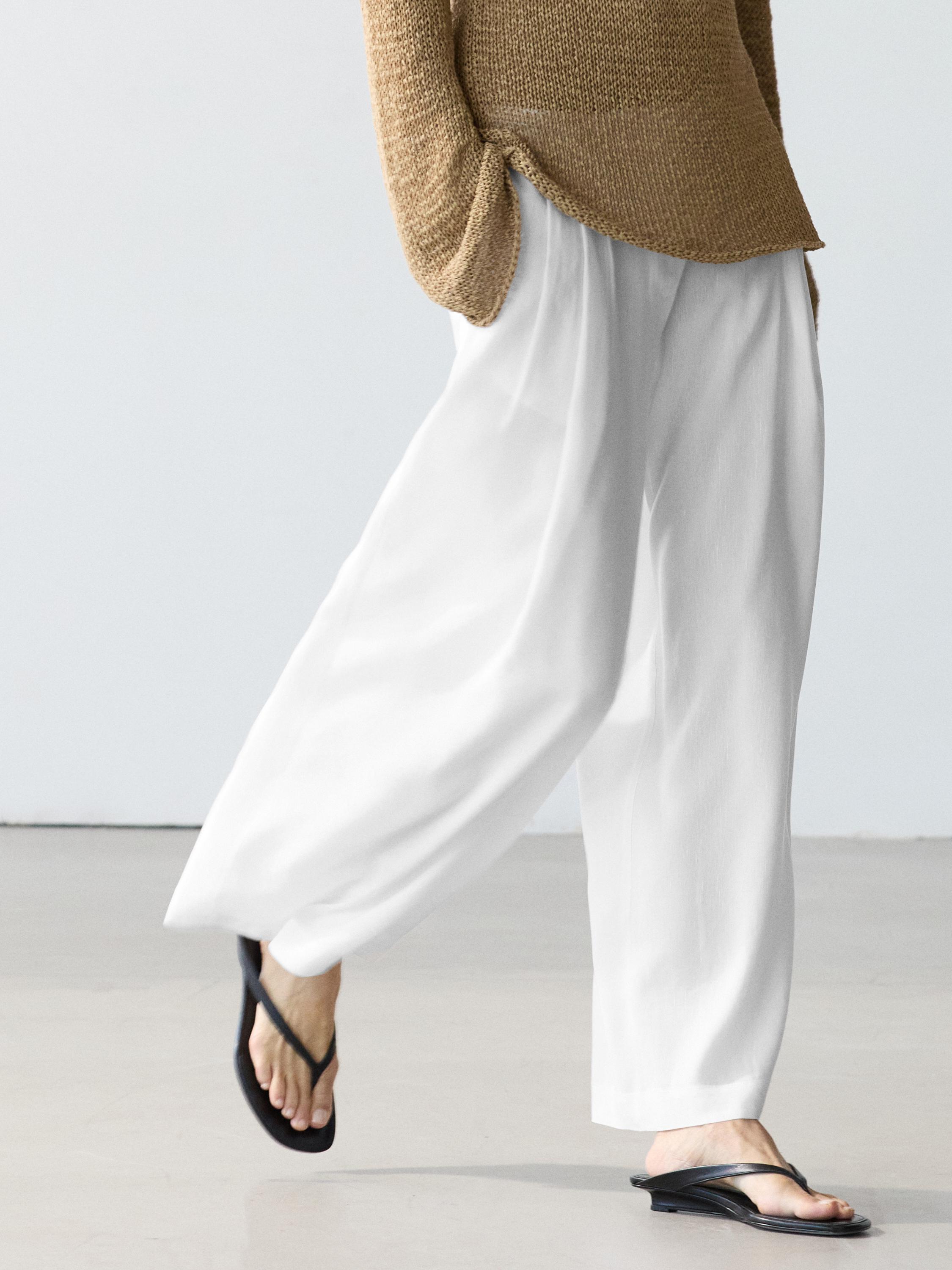 Pantalon fluide lin