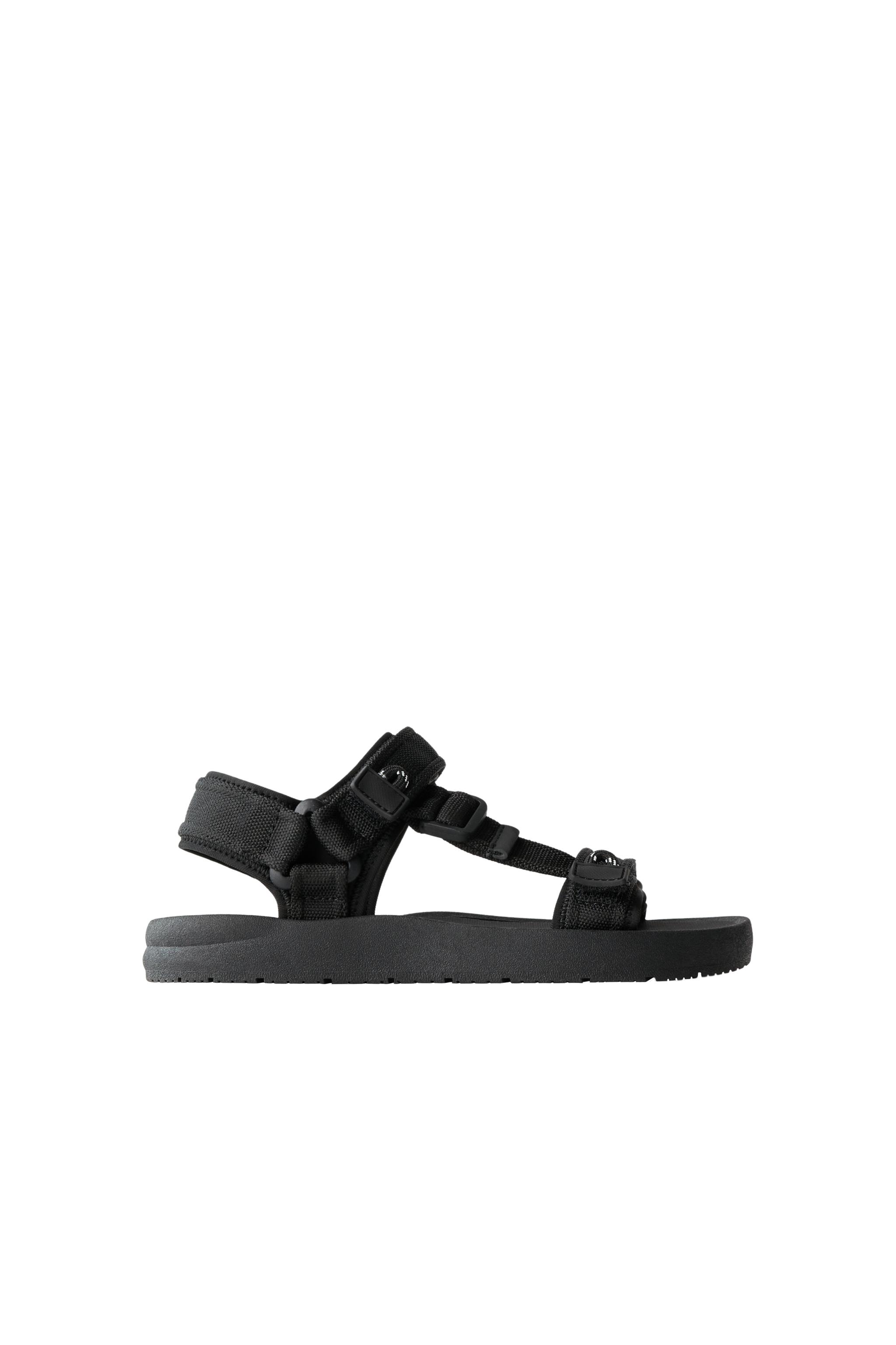 ZARA Men’s Hulk‎ Sport Sandals Black size 45 / US 12 Dual Strap BUCKLED SANDALS - Black | ZARA United States main image 4