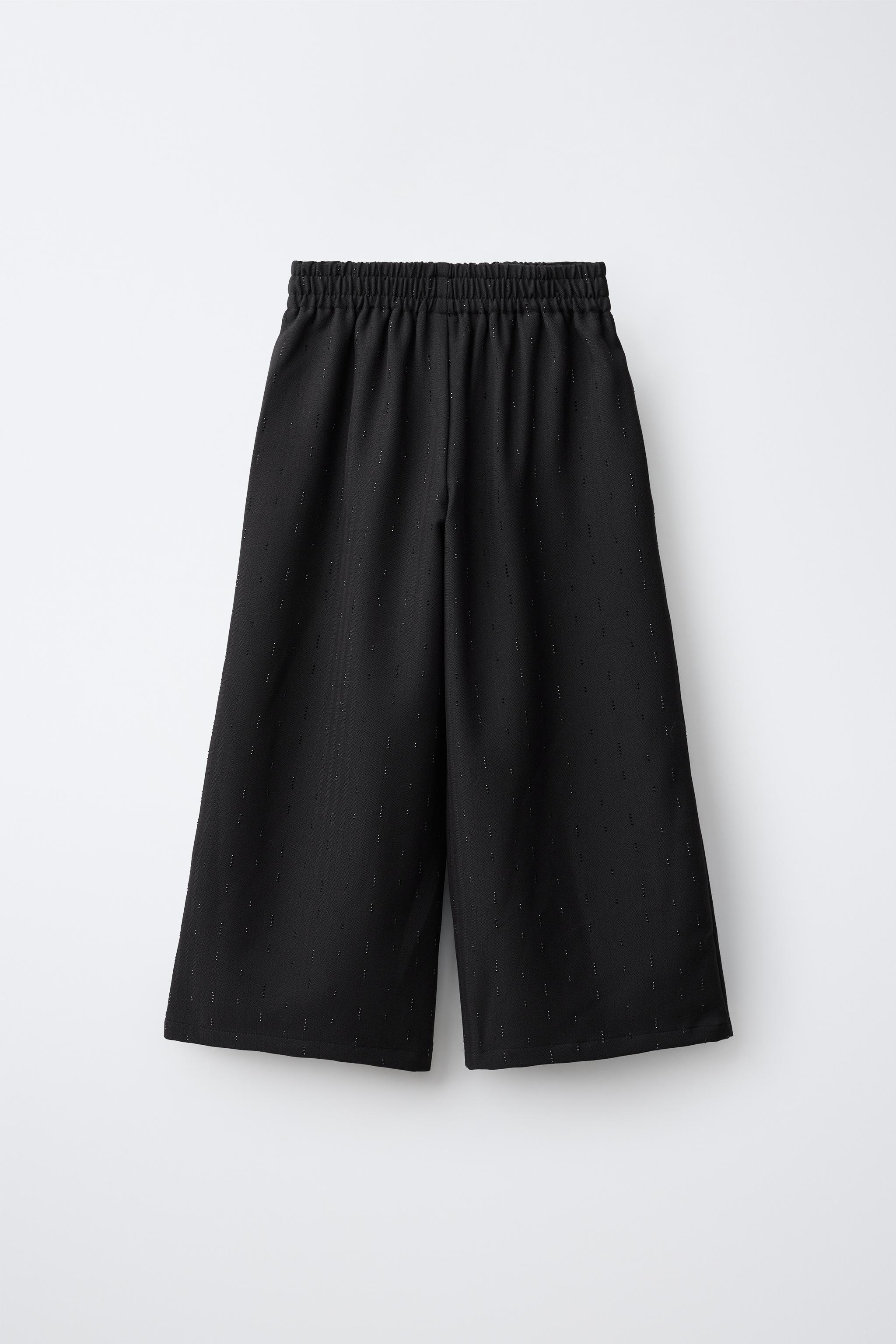 PANTALON WIDE LEG STRASS