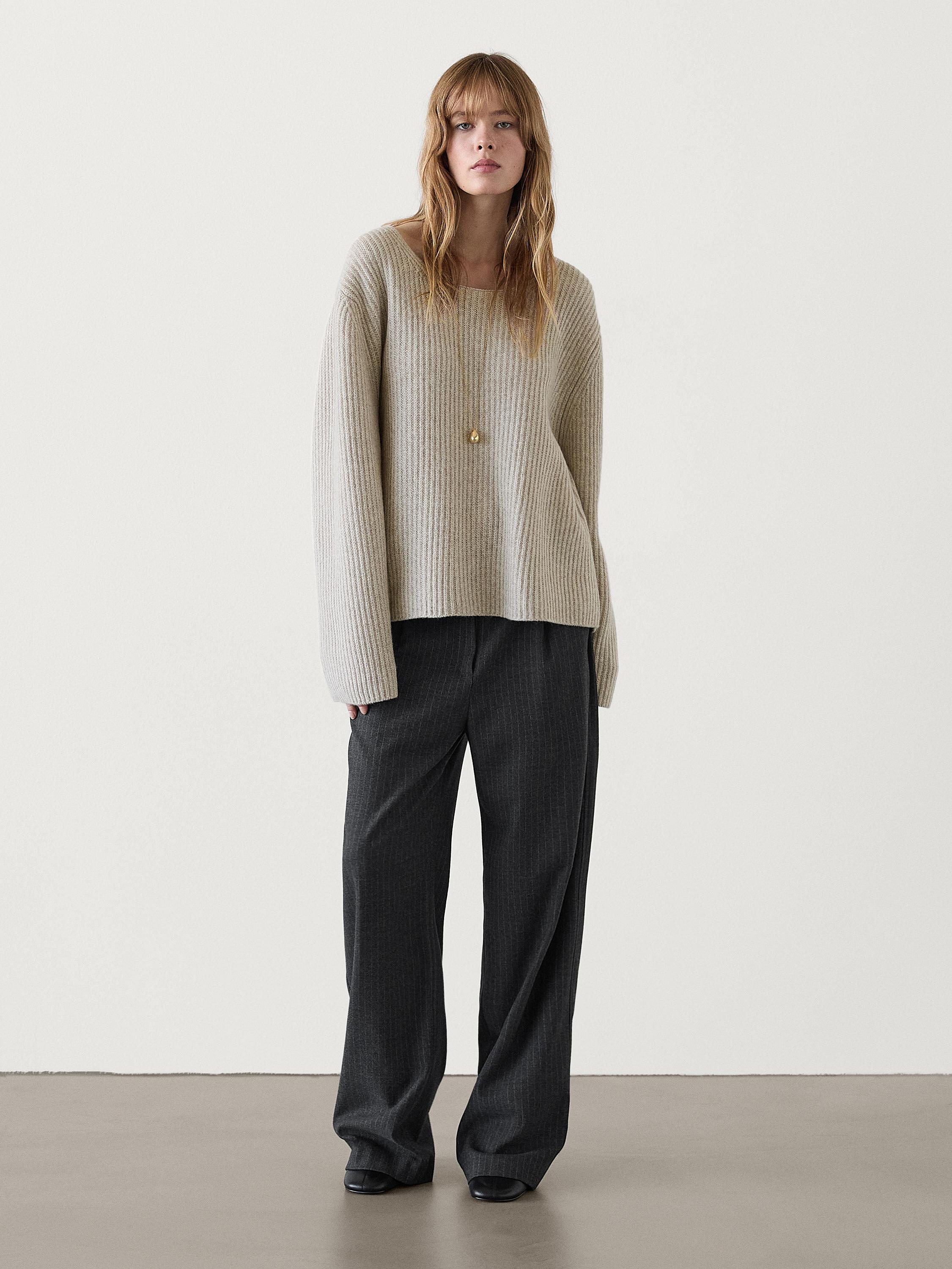 Purl knit sweater zara hotsell