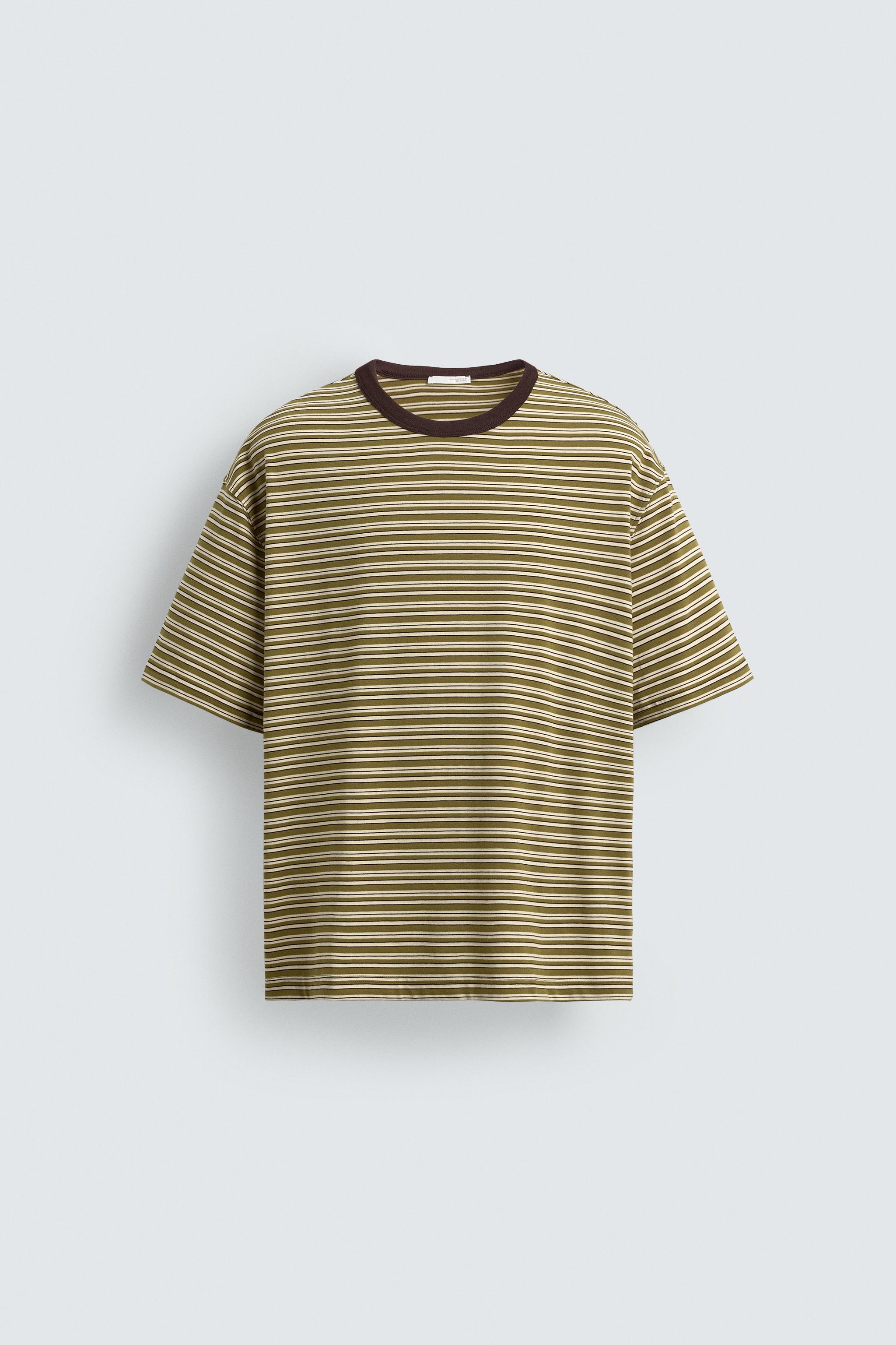 REGULAR FIT STRIPED T-SHIRT