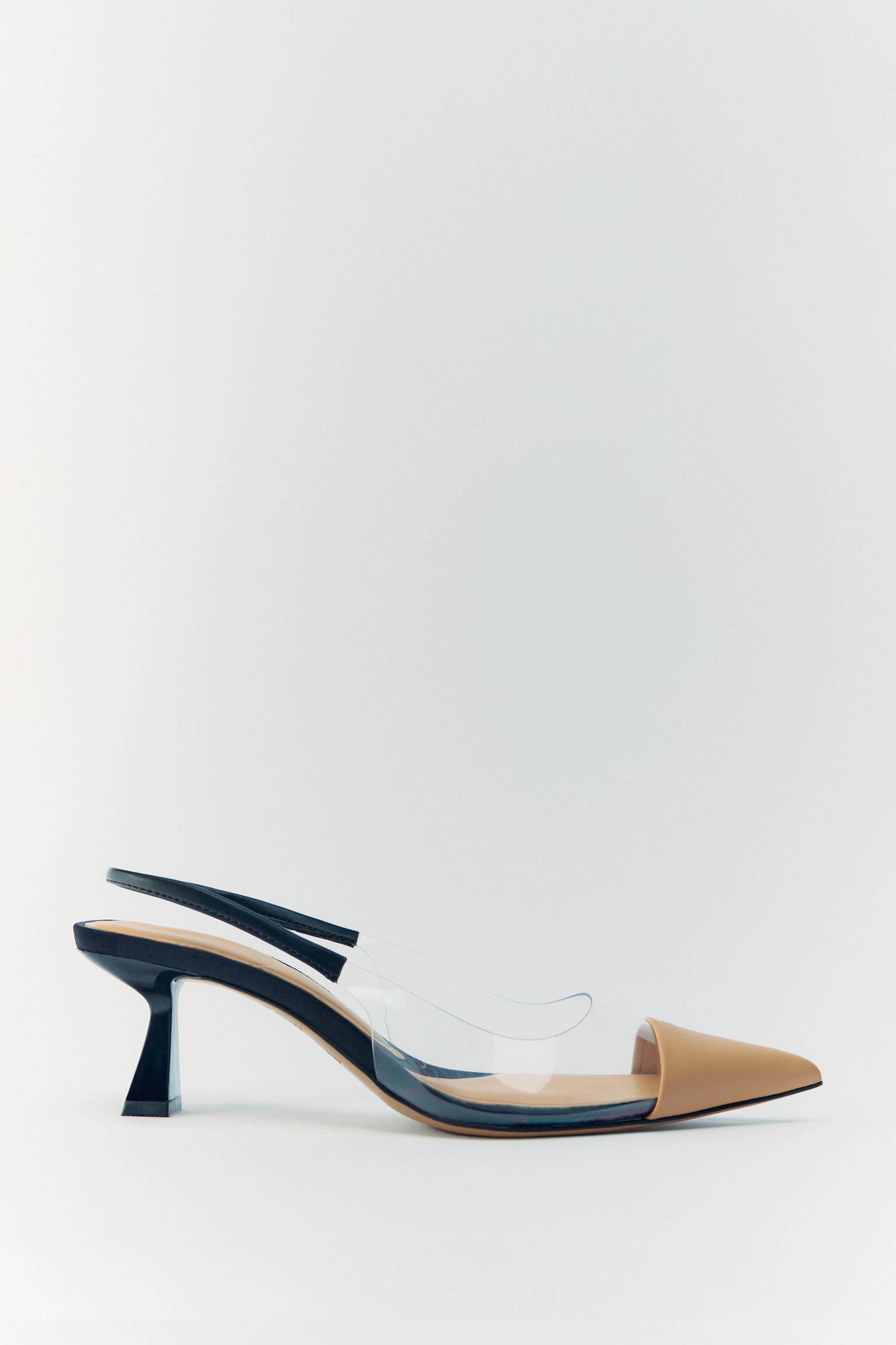 Clear 2024 zara heels