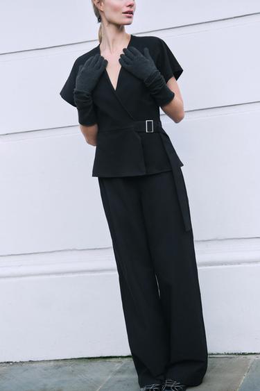 КОМБИНЕЗОН С ПРЯЖКОЙ В ТОН — ЧЕРНЫЙ от Zara — изображение 0