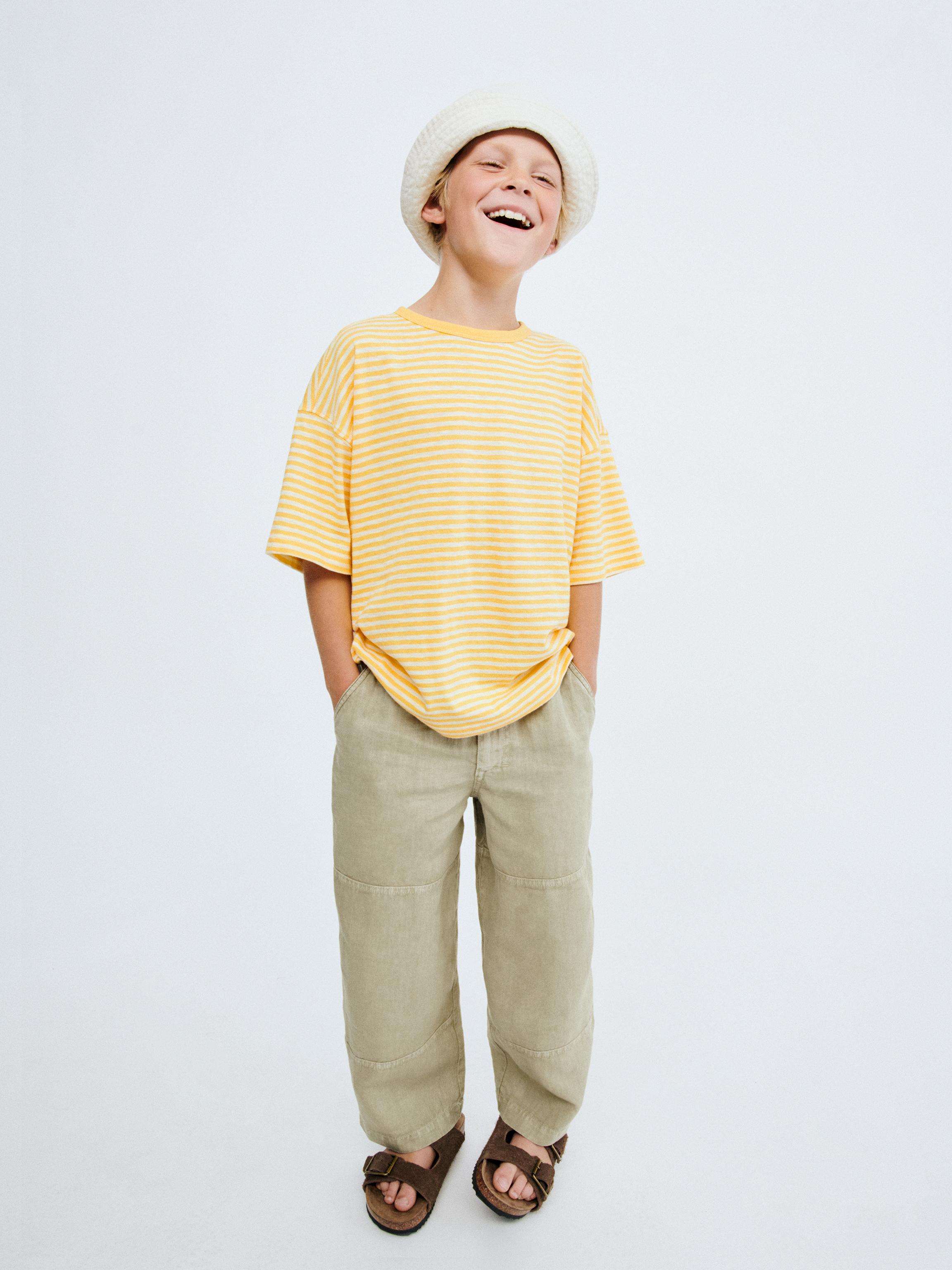 STORIESZ - 100% LINEN PANTS — Beige