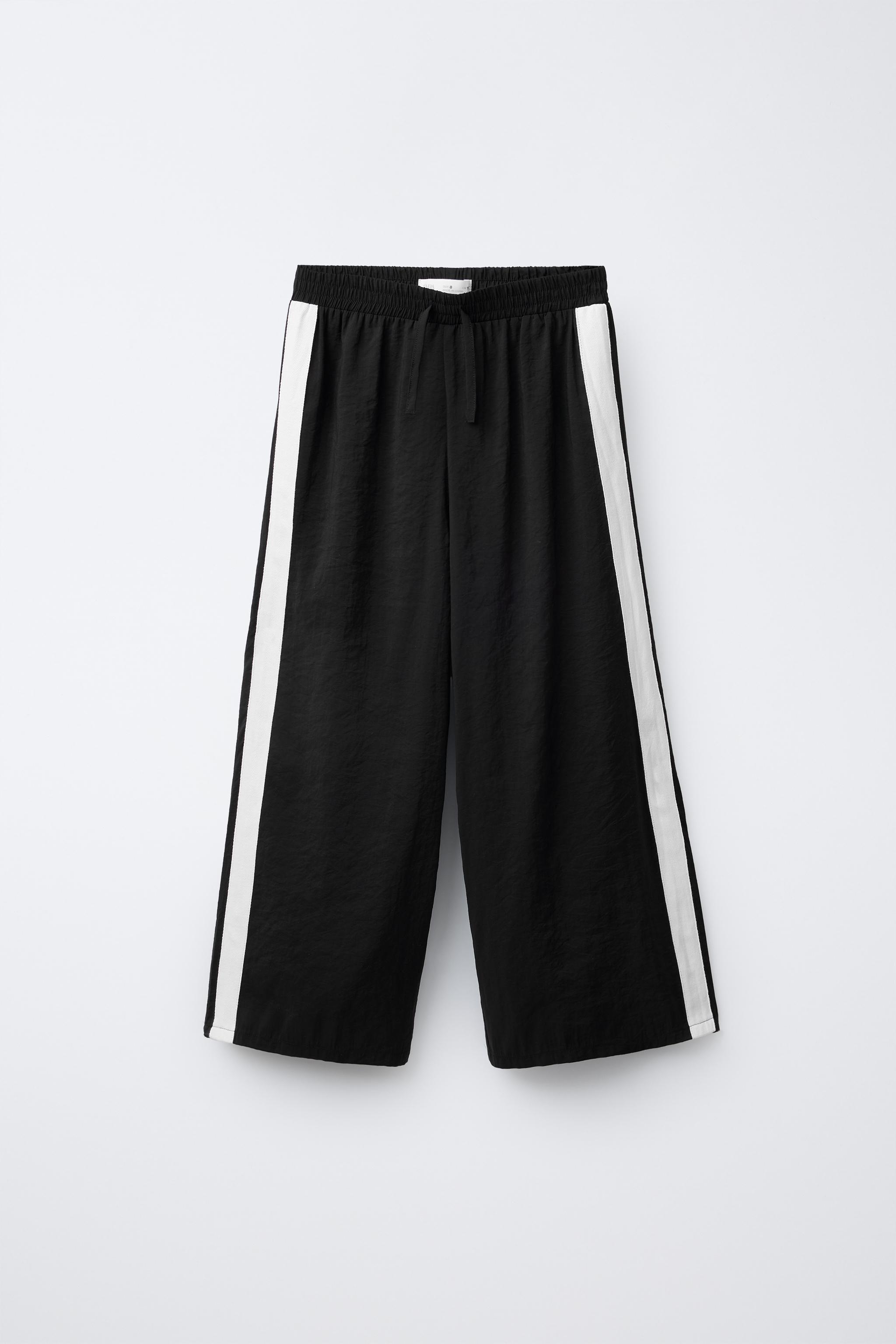 安心★関税込み★ZARA★TROUSERS WITH SIDE TAPING TROUSERS WITH SIDE TAPING - Black | ZARA Australia