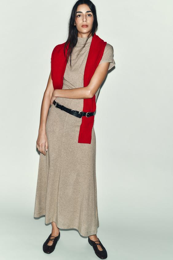 HIGH NECK MAXI DRESS