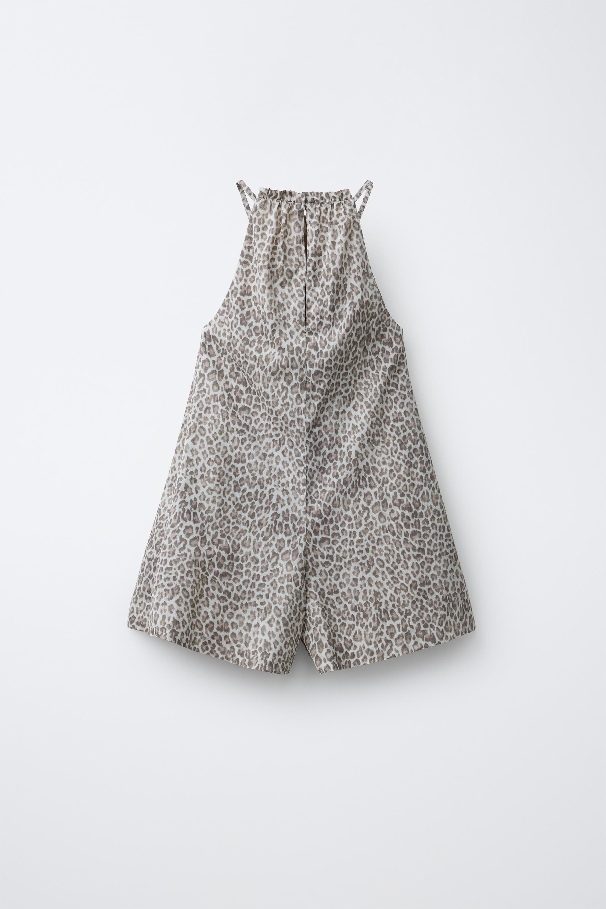 ANIMAL PRINT SHORT JUMPSUIT