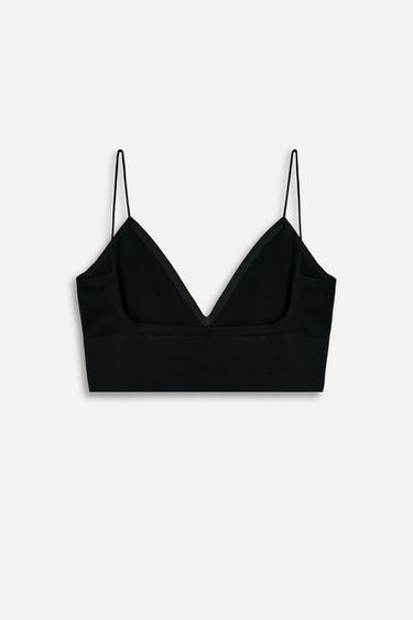 SEAMLESS TRIANGLE BRALETTE 50TH ANNIVERSARY - Black by Zara - Image 3