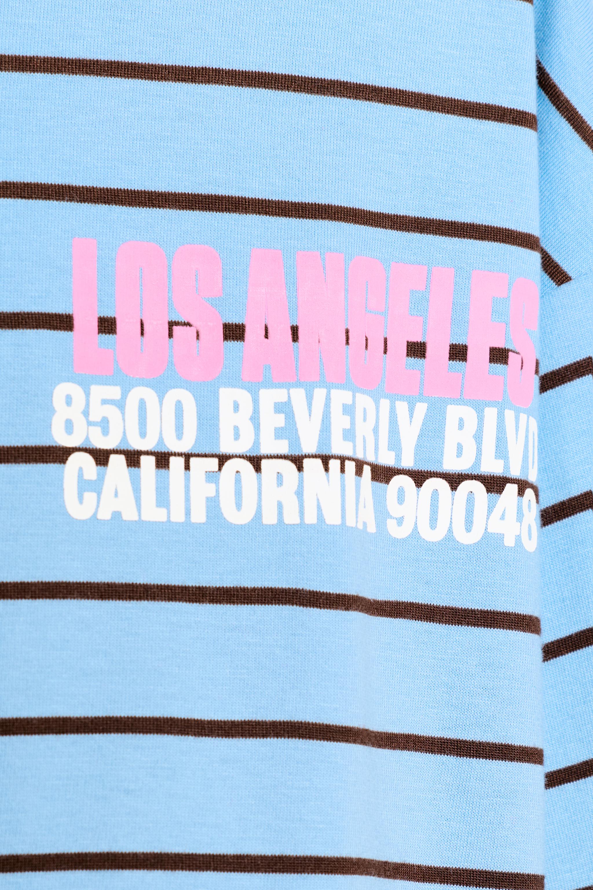 STRIPED TEXT T-SHIRT